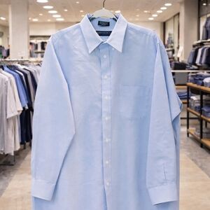 Alexander Lloyd Mens (18 1/2, 35/36) Classic Button Down 60% Cotton Dress Shirt